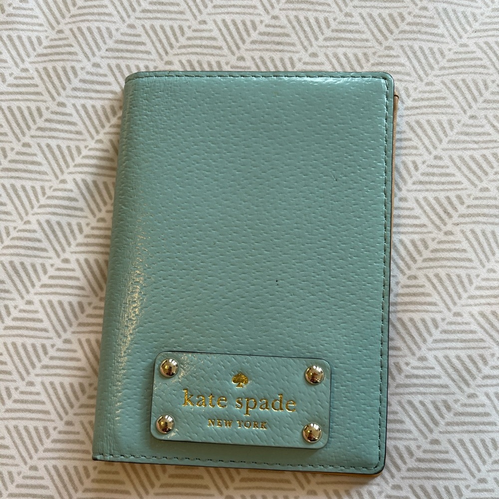 Blue Kate Spade passport holder